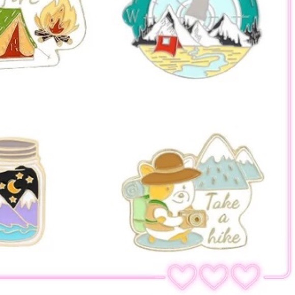 Funny Travel Adventure Corgi Dog “Take A Hike” Metal Enamel Pin Brooch - Picture 6 of 7